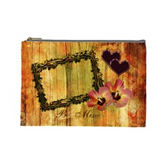 I Heart You Be Mine Autumn Large Cosmetic Bag - Cosmetic Bag (Large)