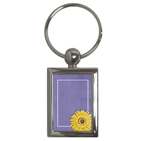 Gingham Daisy Key Chain By Mikki Front