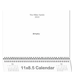 Miller Calendar 2011 - Wall Calendar 11  x 8.5  (12-Months)