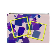 Blue and yellow - Cosmetic Bag (Large)  