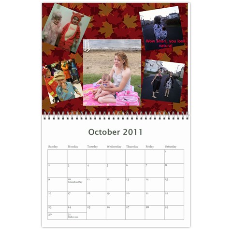 Family Calendar By Jeri Oct 2011