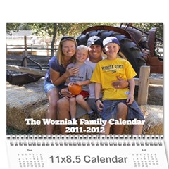 2011-2012 Calendar - Wall Calendar 11  x 8.5  (12-Months)