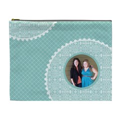 Tiffany Blue Circles XL Cosmetic Bag (7 styles) - Cosmetic Bag (XL)