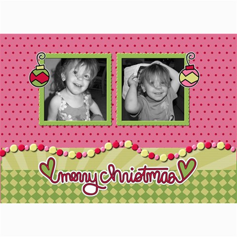 Ornament Christmas Card By Martha Meier 7 x5  Photo Card - 1