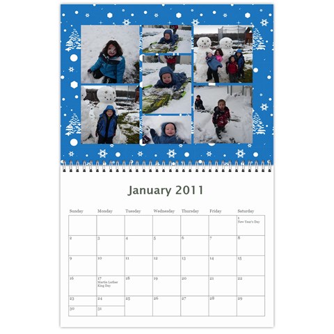 Calendar By Mary Jan 2011