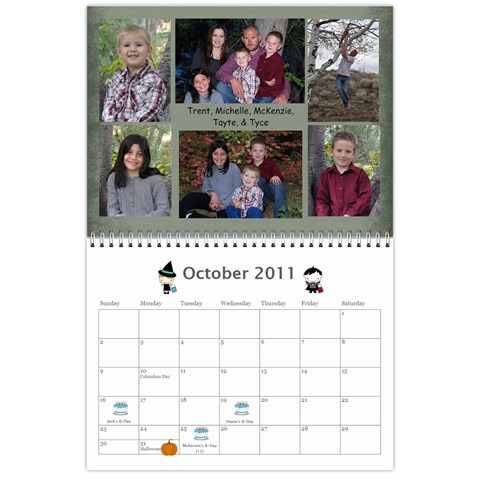 2011 Calendar By Michelle Leifson Oct 2011