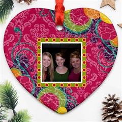 Bright Patterns Heart Ornament - Ornament (Heart)