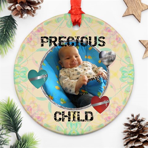 Precious Child Ornament By Lil Front