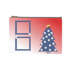 Snowflakes & tree - Cosmetic Bag (Large)