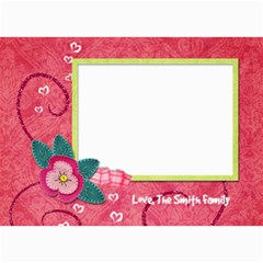 5x7 Pink Poinsettia Holiday Card - 5  x 7  Photo Cards