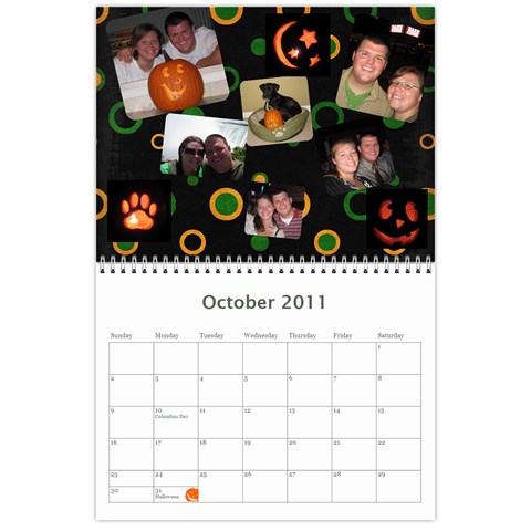 Gibson Calendar By Shena Oct 2011