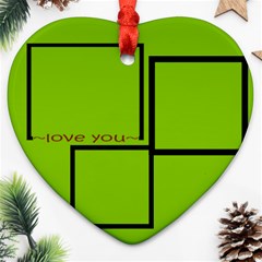 3 Photo Love You Ornament