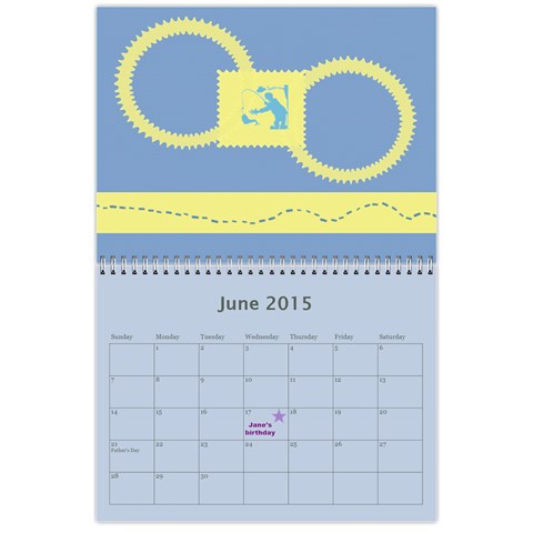 Calendar 12 Months Jun 2015