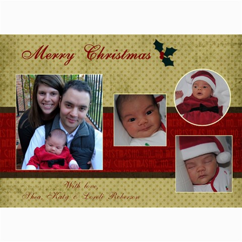 5 X 7 Christmas Cards By Katy 7 x5  Photo Card - 1