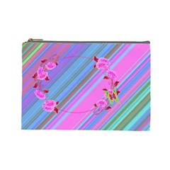 cosmetic bag large colorful with flowers M2 - Cosmetic Bag (Large)