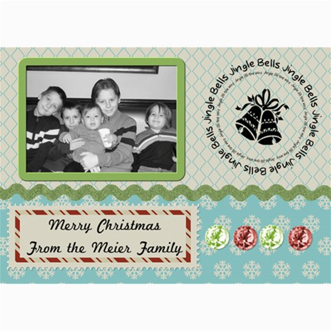 Holiday Photo Card By Martha Meier 7 x5  Photo Card - 8