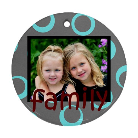 Wild Family Round Ornament By Amanda Bunn Front