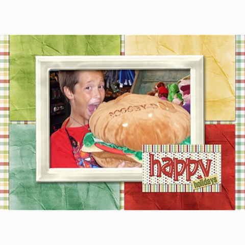 Happy Holidays 7x5 104 By Lisa Minor 7 x5  Photo Card - 9