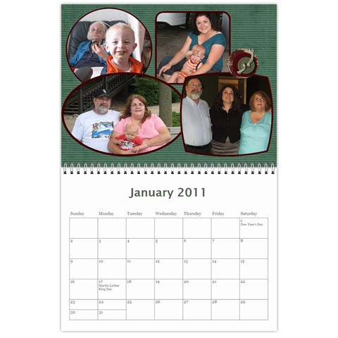 Linda Rick Calendar By Amanda Jan 2011