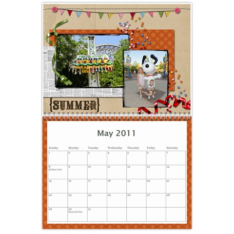 2011 Calendar By Lisa Willford May 2011