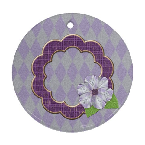 Lavender Rain Ornament 102 By Lisa Minor Front