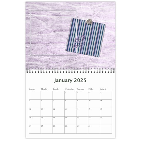 Lavender Rain Calendar By Lisa Minor Jan 2025