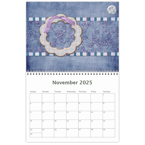 Lavender Rain Calendar By Lisa Minor Nov 2025