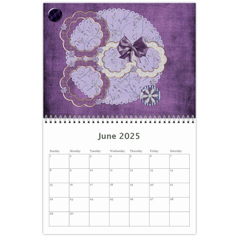 Lavender Rain Calendar By Lisa Minor Jun 2025