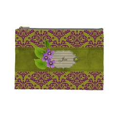 cosmetic Case- Purple Love- LARGE (7 styles) - Cosmetic Bag (Large)