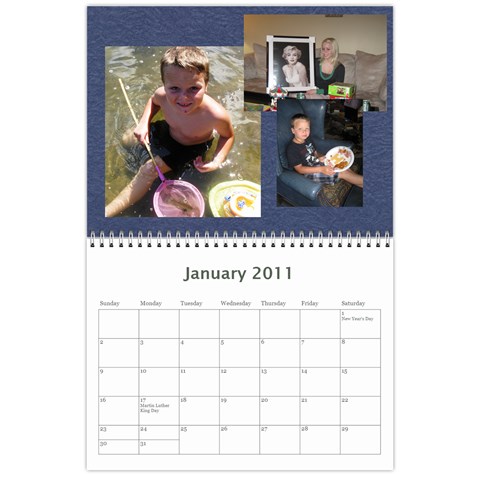 Chad s Calendar By Jenny Jan 2011