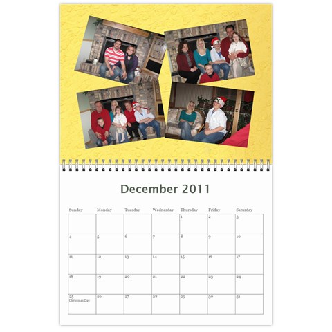 Chad s Calendar By Jenny Dec 2011