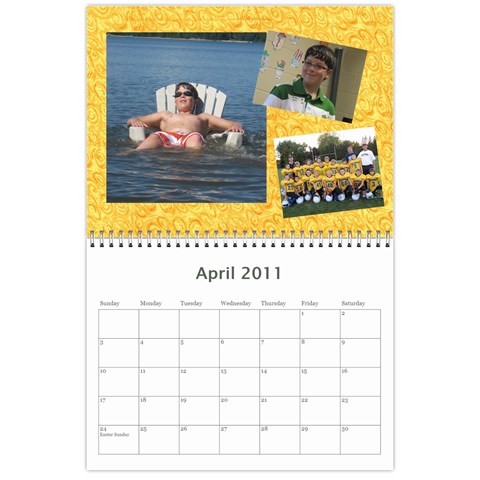 Chad s Calendar By Jenny Apr 2011