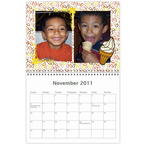 Sarah Calendar By Karen Aiello Nov 2011