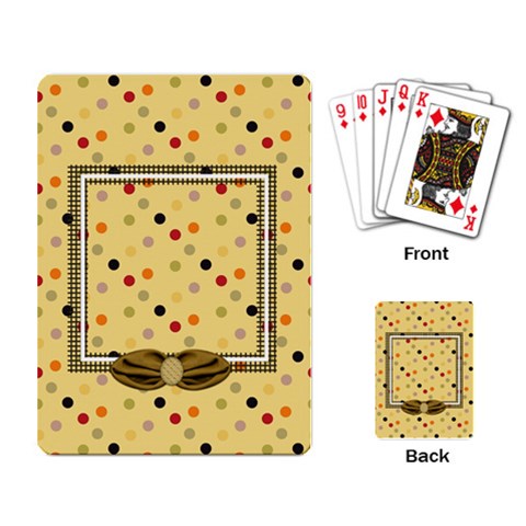 Tangerine Breeze Playing Cards 1 By Lisa Minor Back