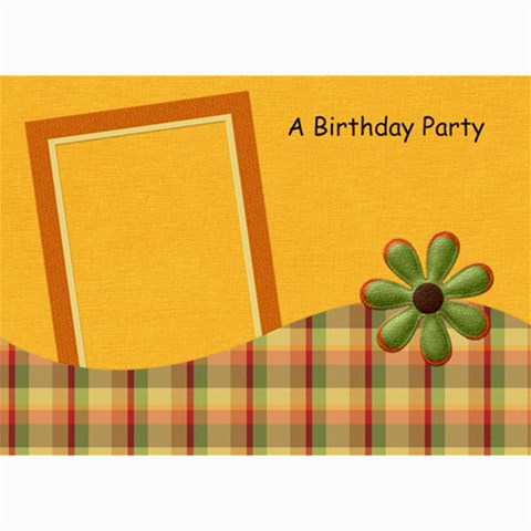 Tangerine Breeze Birthday Card 2 By Lisa Minor 7 x5  Photo Card - 2