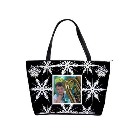 Snowflake Classic Shoulder Bag By Catvinnat Front