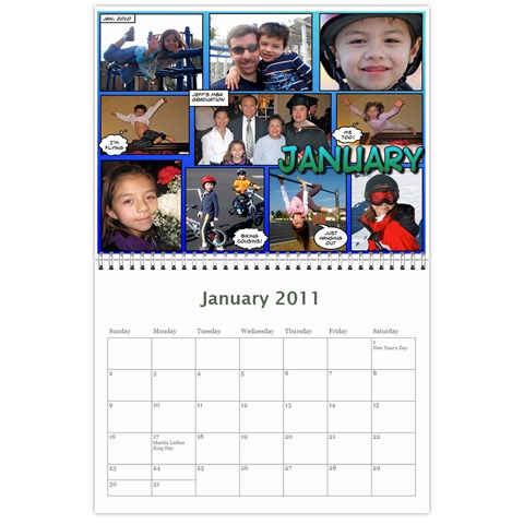 2011 Calendar By Dan Jan 2011