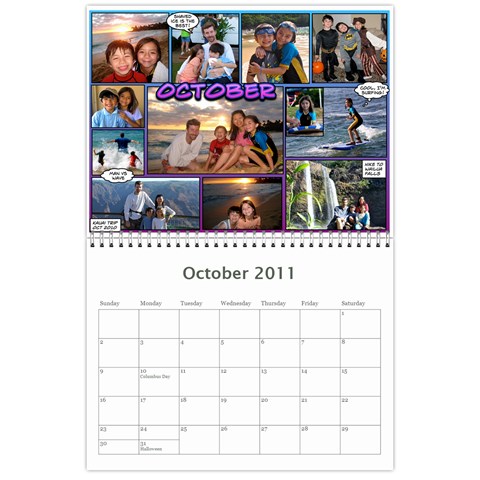 2011 Calendar By Dan Oct 2011