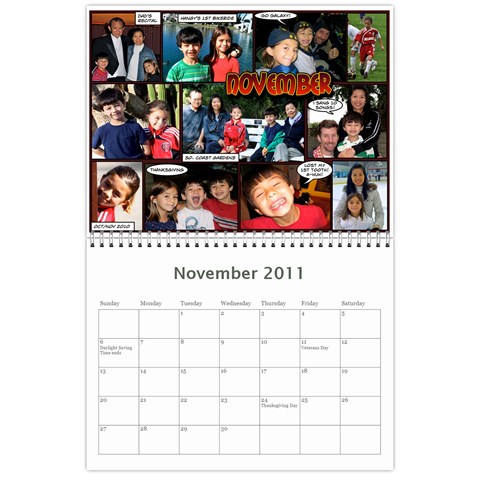 2011 Calendar By Dan Nov 2011