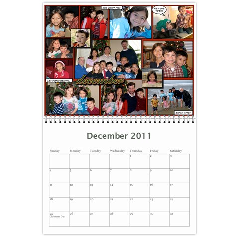 2011 Calendar By Dan Dec 2011