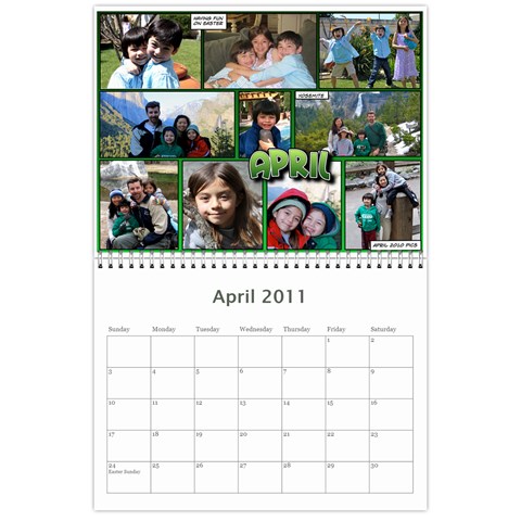 2011 Calendar By Dan Apr 2011