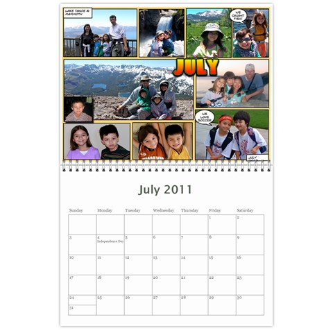 2011 Calendar By Dan Jul 2011