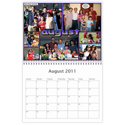 2011 Calendar By Dan Aug 2011