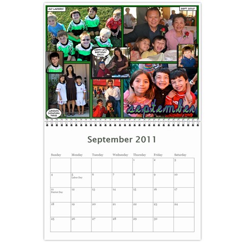 2011 Calendar By Dan Sep 2011