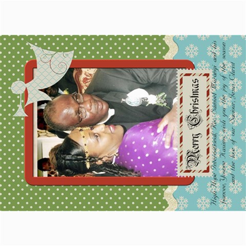 Hhichristmas By Nicole 7 x5  Photo Card - 2