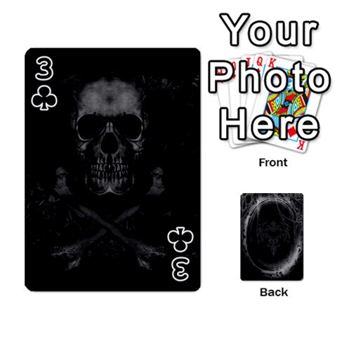 Goth Playin Cards By Brad Front - Club3
