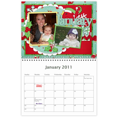 2011 Calendar 2 By Tiffany Frogley Jan 2011