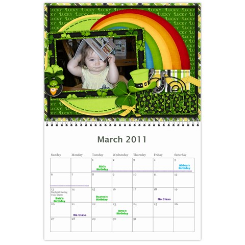 2011 Calendar 2 By Tiffany Frogley Mar 2011