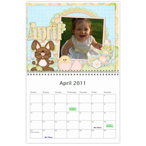 2011 Calendar 2 By Tiffany Frogley Apr 2011