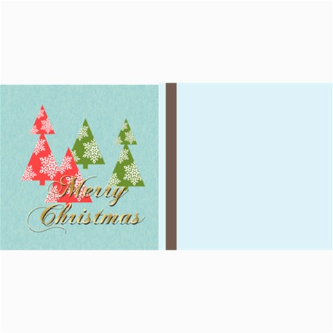 Merry Christmas By Wood Johnson 8 x4  Photo Card - 2